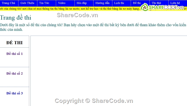 Code thi trắc nghiệm,website trắc nghiệm,thi thử bằng lái xe hạng A1,Website 3layer,website linq,website báo cáo+slide+database